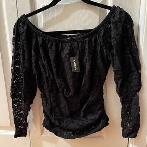 Express lace long sleeve top.